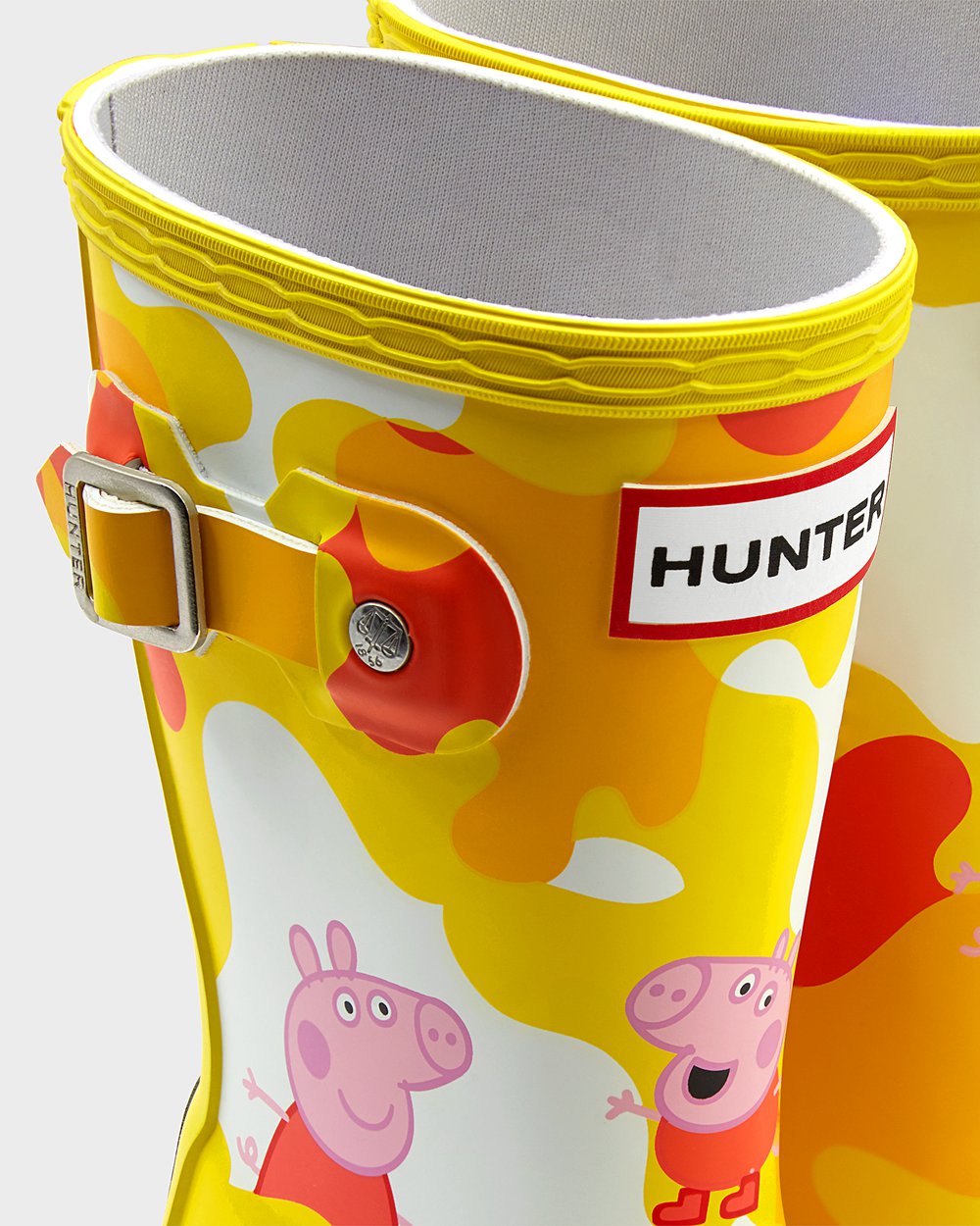 Kids Rain Boots - Hunter Original Little Peppa Pig (65SENOAHZ) - Yellow